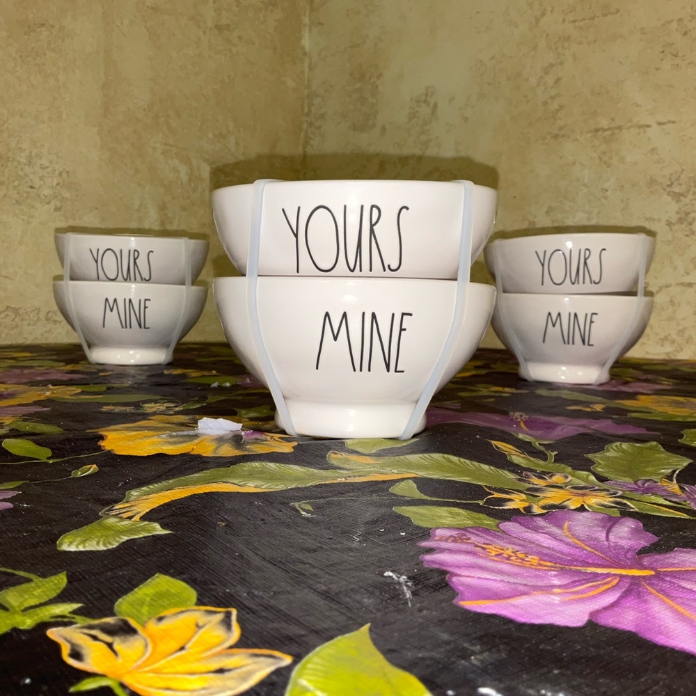 Rae Dunn Yours & Mine Bowls